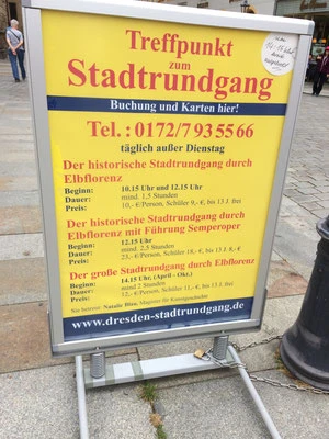 Treffpunkt für Stadtrundgang
